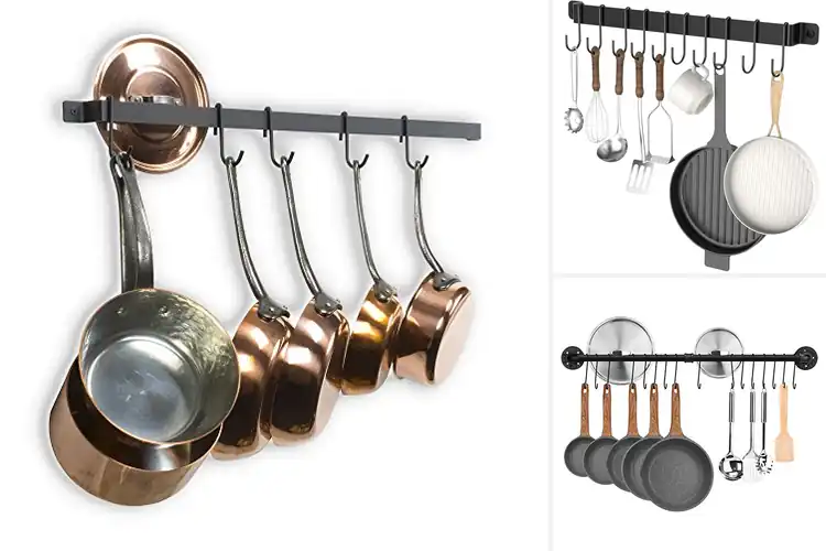 Detailed view of Best Wall Mounted Kitchen Rails: Declutter & Organize