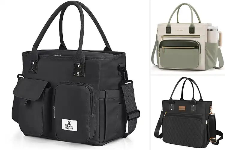 Detailed view of Best Wide Opening Lunch Bag For Easy Access