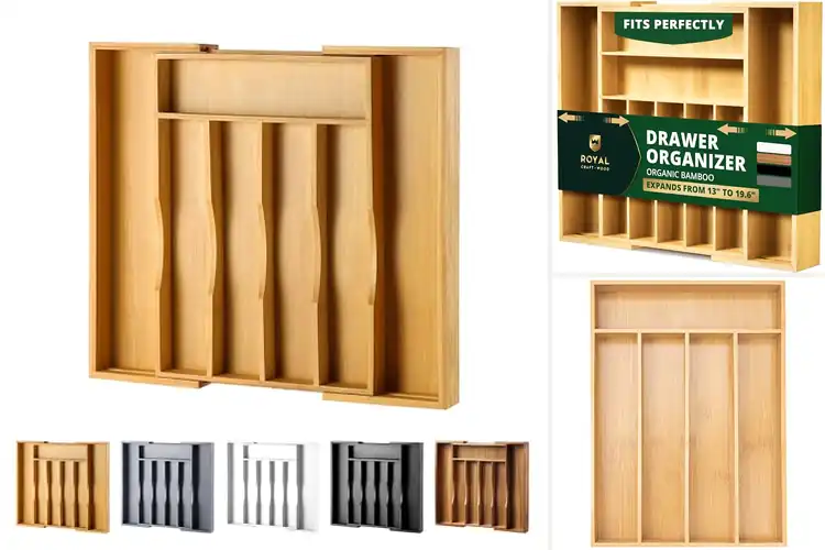 Detailed view of Best Wooden Utensil Organizers